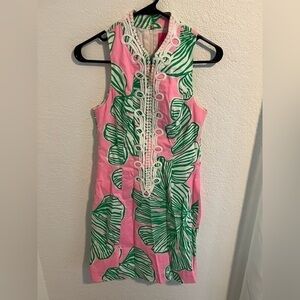 NWT Lilly Pulitzer Who Let The Fronds Out Alexa Dress Zip Front Sz 0
